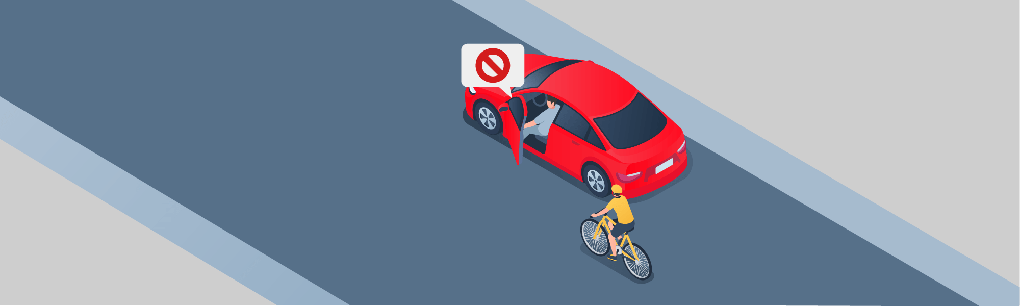 Changing positions - What danger may occur when passing a parked vehicle?